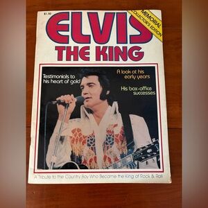 Vintage 1977 Elvis Presley “The King” Memorial Collector Magazine